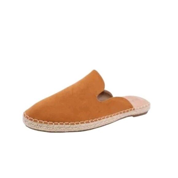 Boutique Corky's Taffy Side Espadrille Slide On Sandals in Chestnut Brown EUC - Picture 3 of 7